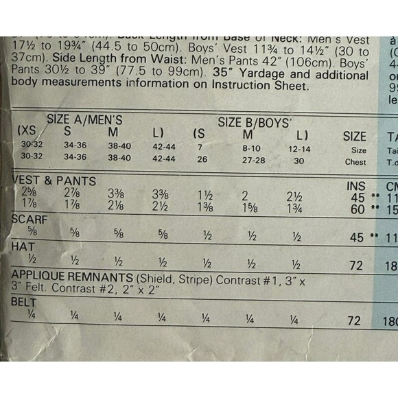 Vtg 80s Boys GI Joe Butterick 5875 Sewing Pattern Halloween Costume Army *READ* - Picture 4 of 6